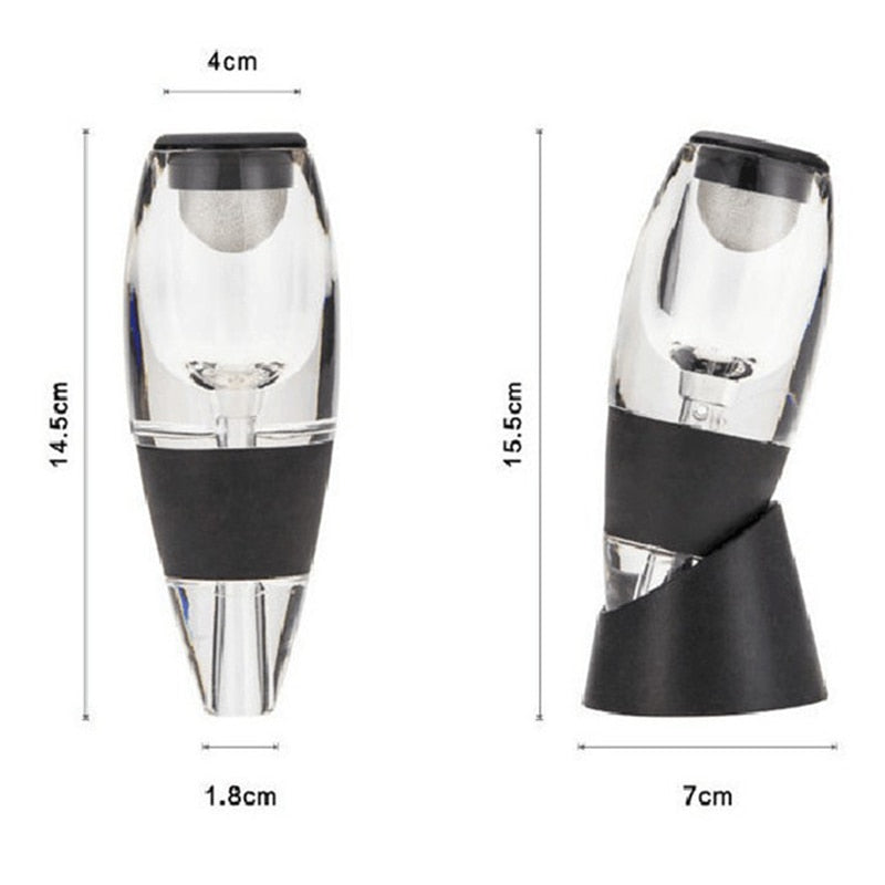 Mini Red Wine Aerator Filter Magic Decanter Essential Wine Quick Aerator Wine Hopper Filter Set Wine Essential Equipment for Bar