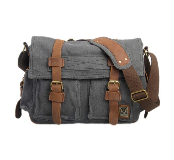TEXU Messenger Bags Canvas Leather Shoulder - Mr.YouWho