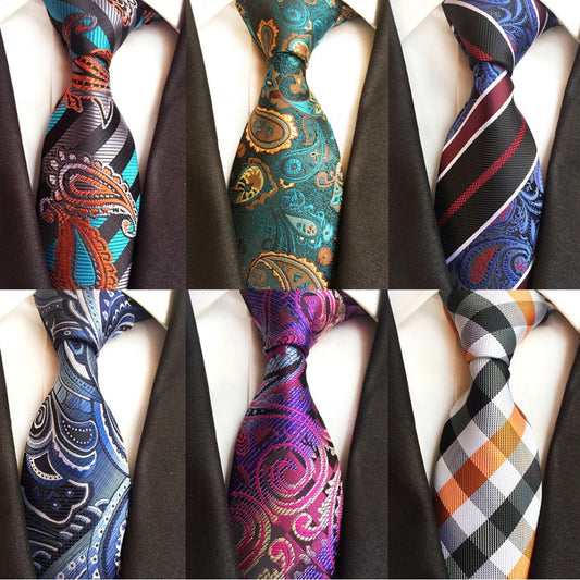Ricnais Luxu Classic Tie Silk Jacquard Cravatta Floral - Mr.YouWho