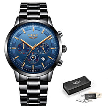 Load image into Gallery viewer, Lige Watch Men's Fashion Metal Band Watch
