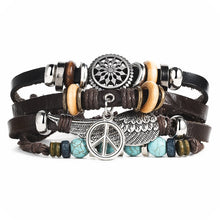 Load image into Gallery viewer, Men's Stylish Rope and Leather Bracelets - Mr.YouWho