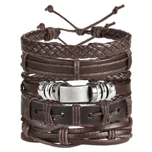 Load image into Gallery viewer, Men's Stylish Rope and Leather Bracelets - Mr.YouWho