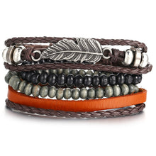 Load image into Gallery viewer, Men's Stylish Rope and Leather Bracelets - Mr.YouWho