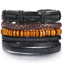 Load image into Gallery viewer, Men's Stylish Rope and Leather Bracelets - Mr.YouWho