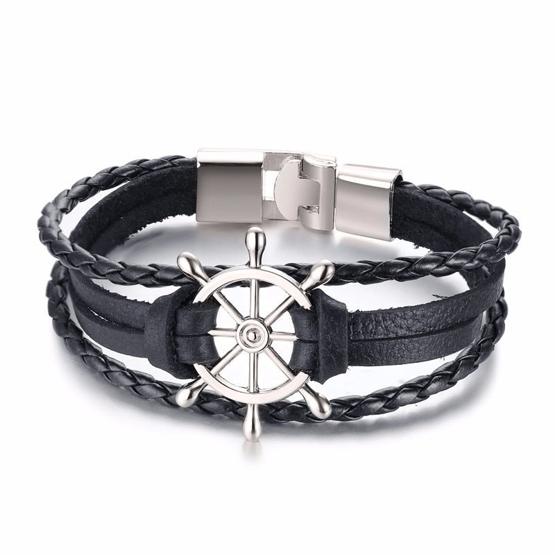 Vintage Multi Layered Braided Leather Bracelet - Mr.YouWho
