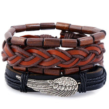 Load image into Gallery viewer, Tibetan Wood Beads Wrap Leather Cord Layers - Mr.YouWho