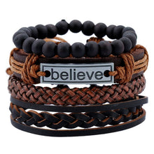 Load image into Gallery viewer, Tibetan Wood Beads Wrap Leather Cord Layers - Mr.YouWho