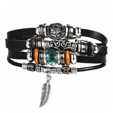 Load image into Gallery viewer, Men's Stylish Rope and Leather Bracelets - Mr.YouWho