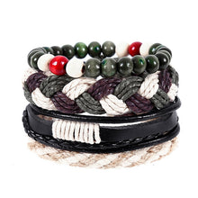 Load image into Gallery viewer, Tibetan Wood Beads Wrap Leather Cord Layers - Mr.YouWho