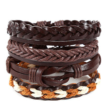 Load image into Gallery viewer, Tibetan Wood Beads Wrap Leather Cord Layers - Mr.YouWho