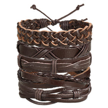 Load image into Gallery viewer, Men's Stylish Rope and Leather Bracelets - Mr.YouWho