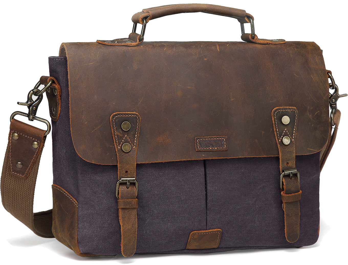 Men's Leather Messenger Bag - Mr.YouWho