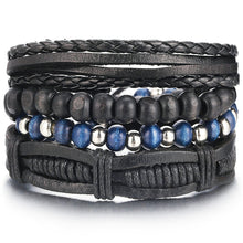 Load image into Gallery viewer, Men's Stylish Rope and Leather Bracelets - Mr.YouWho