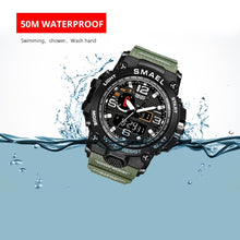 Load image into Gallery viewer, Men Military Watch 50m Waterproof Wristwatch LED Quartz Clock Sport Watch Male relogios masculino 1545 Sport Watch Men S Shock