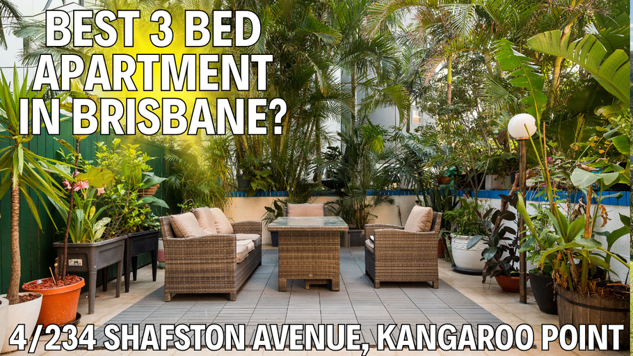 4/234 Shafston Avenue, Kangaroo Point – Brisbane’s Best Value 3-Bedroom with a 110m² Private Terrace