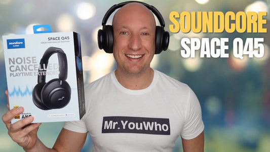 Unboxing the Soundcore Space Q45 headphones