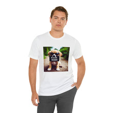 Load image into Gallery viewer, Beware of Dog Kisses&quot; Cute Puppy Graphic Tee – Perfect for Dog Lovers!