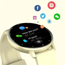 LIGE 2023 Full-Touch Smart Watch: IP67, Fitness Features, Android & iOS Compatible
