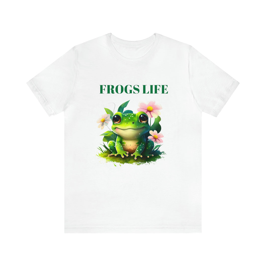 Embrace the 'Frog's Life': Uniquely Cool & Comfy Tee!