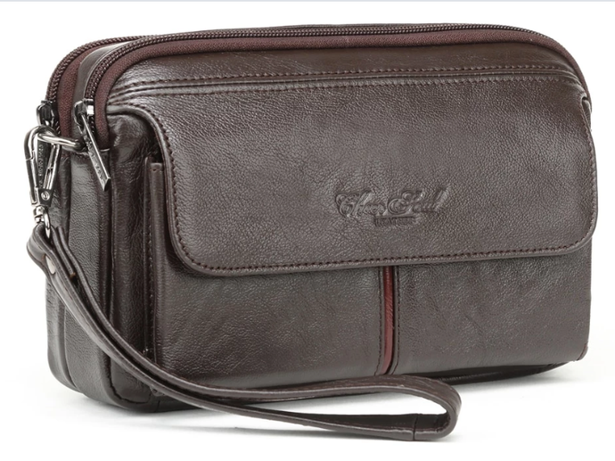 Genuine Leather Hand Clutch Bag - Mr.YouWho