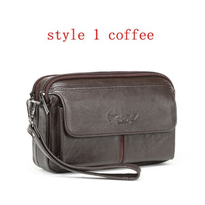 Genuine Leather Hand Clutch Bag - Mr.YouWho