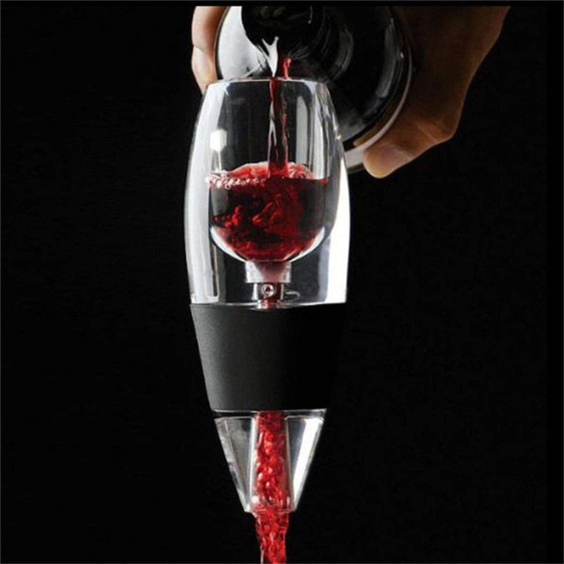 Mini Red Wine Aerator Filter Magic Decanter Essential Wine Quick Aerator Wine Hopper Filter Set Wine Essential Equipment for Bar