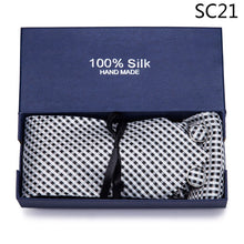 Load image into Gallery viewer, Gift box Tie 100% Silk Jacquard Woven Necktie Hanky Cufflinks Set - Mr.YouWho