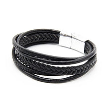 Load image into Gallery viewer, Men&#39;s Magnetic-Clasp Leather Bracelet - Mr.YouWho