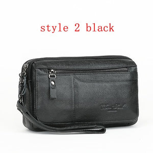 Genuine Leather Hand Clutch Bag - Mr.YouWho