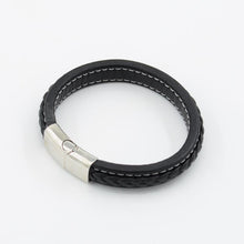 Load image into Gallery viewer, Men&#39;s Magnetic-Clasp Leather Bracelet - Mr.YouWho