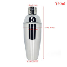 Load image into Gallery viewer, Mr.YouWho 550ml/750ml Stainless Steel Cocktail Making Set with Wooden Display Stand