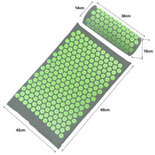 Load image into Gallery viewer, Acupressure Mat and Pillow Green
