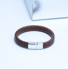 Load image into Gallery viewer, Men&#39;s Magnetic-Clasp Leather Bracelet - Mr.YouWho