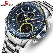 Load image into Gallery viewer, NAVIFORCE Men Watch Top Luxury Brand Big Dial Sport Watches Mens Chronograph Quartz Wristwatch Date Male Clock Relogio Masculino