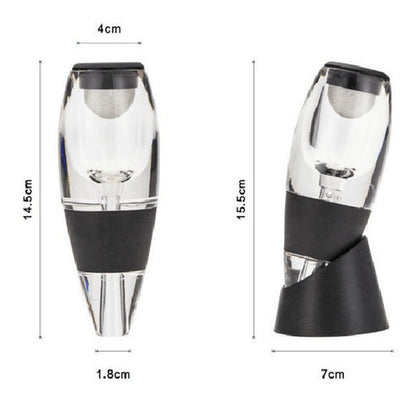 Mini Red Wine Aerator Filter Magic Decanter Essential Wine Quick Aerator Wine Hopper Filter Set Wine Essential Equipment for Bar