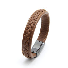 Load image into Gallery viewer, Men&#39;s Magnetic-Clasp Leather Bracelet - Mr.YouWho