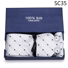 Load image into Gallery viewer, Gift box Tie 100% Silk Jacquard Woven Necktie Hanky Cufflinks Set - Mr.YouWho