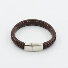 Load image into Gallery viewer, Men&#39;s Magnetic-Clasp Leather Bracelet - Mr.YouWho