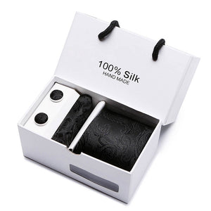 Luxury Jacquard Silk Woven Neck Tie Set - Mr.YouWho