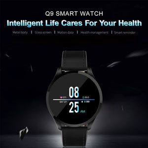 Q9 Smartwatch men Heart Rate monitor Fitness Tracker Android IOS Phone - Mr.YouWho
