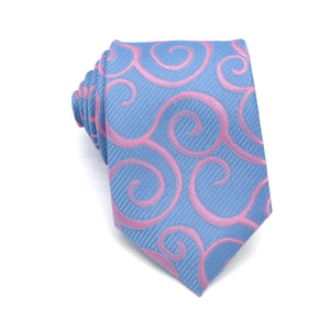 Luxury Pink Floral Silk Neck Jacquard Woven Ties - Mr.YouWho
