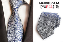 Load image into Gallery viewer, Ricnais Luxu Classic Tie Silk Jacquard Cravatta Floral - Mr.YouWho