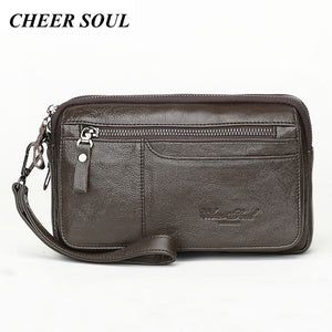 Genuine Leather Hand Clutch Bag - Mr.YouWho