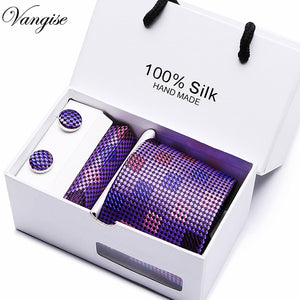 Luxury Jacquard Silk Woven Neck Tie Set - Mr.YouWho