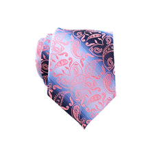 Load image into Gallery viewer, Luxury Pink Floral Silk Neck Jacquard Woven Ties - Mr.YouWho