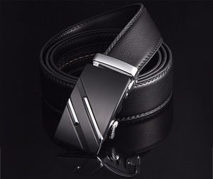 Luxury Leather Belt Automatic Clasp - Mr.YouWho