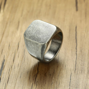 Men's Square Shaped Classic Ring - Mr.YouWho