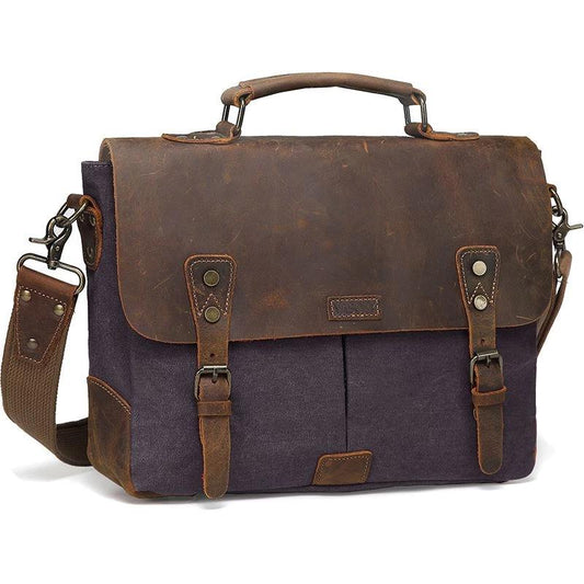 Men's Leather Messenger Bag - Mr.YouWho