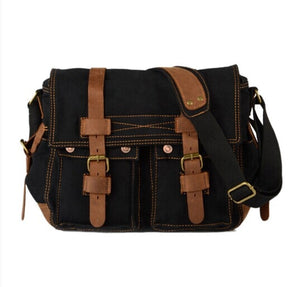 TEXU Messenger Bags Canvas Leather Shoulder - Mr.YouWho