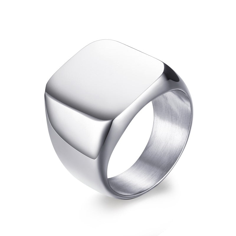 Men's Square Shaped Classic Ring - Mr.YouWho